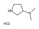 N,N-二甲基吡咯烷-3-胺盐酸盐结构式