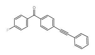 4-氟-4'-(苯基乙炔基)二苯甲酮结构式
