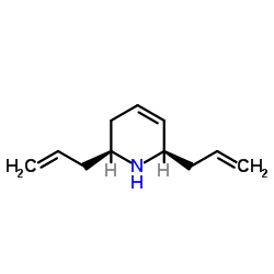 (2S,6R)-2,6-Diallyl-1,2,3,6-tetrahydropyridine结构式