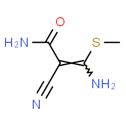2-Propenamide,3-amino-2-cyano-3-(methylthio)-结构式