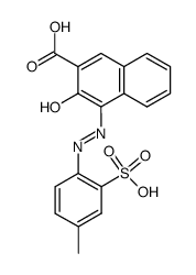3-hydroxy-4-[(4-methyl-2-sulphophenyl)azo]-2-naphthoic acid Structure