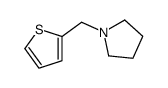 1-(thiophen-2-ylmethyl)pyrrolidine Structure