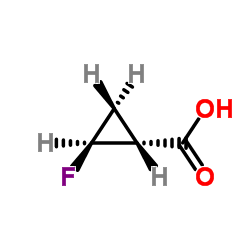 (1R,2S)-2-fluorocyclopropanecarboxylic acid Structure