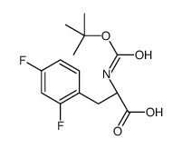 BOC-L-2,4-二氟苯丙氨酸结构式