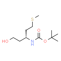 Boc-(R)-3-amino-5-(methylthio)pentan-1-ol Structure