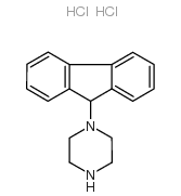 1-(9H-芴-9-基)哌嗪双盐酸盐结构式