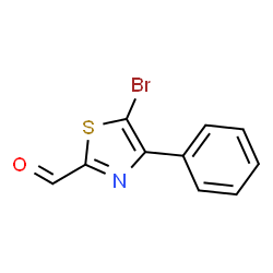 5-Bromo-4-phenylthiazole-2-carbaldehyde Structure