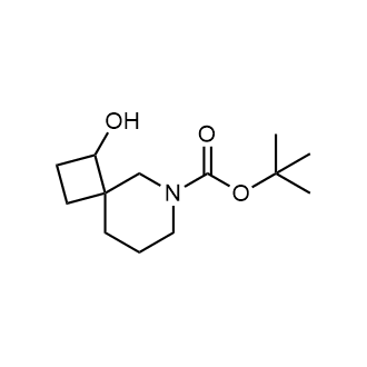 1-羟基-6-氮杂螺环[3.5]壬烷-6-羧酸叔丁酯结构式