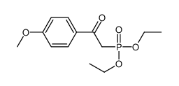 2-diethoxyphosphoryl-1-(4-methoxyphenyl)ethanone结构式