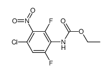 ethyl N-(4-chloro-2,6-difluoro-3-nitrophenyl)carbamate Structure