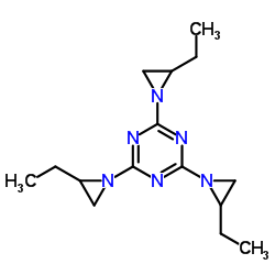 2,4,6-tris(2-ethylaziridin-1-yl)-1,3,5-triazine Structure