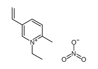 5-ethenyl-1-ethyl-2-methylpyridin-1-ium,nitrate Structure