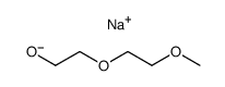 sodium 2-(2-methoxyethoxy)ethoxide结构式