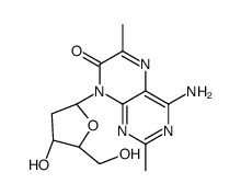 4-氨基-2,6-二甲基-8-(2'-脱氧-β-D-呋喃呋喃糖基)-7(8H)-哌啶酮结构式