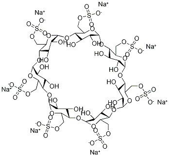 HEPTAKIS(6-O-SULFO)-(BETA)-CYCLODEXTRIN Structure