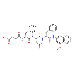 Suc-Phe-Leu-Phe-4MβNA结构式