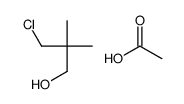 acetic acid,3-chloro-2,2-dimethylpropan-1-ol结构式
