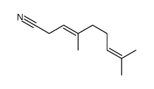 (3E)-4,8-dimethylnona-3,7-dienenitrile Structure