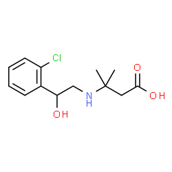 3-((2-(2-氯苯基)-2-羟乙基)氨基)-3-甲基丁酸结构式