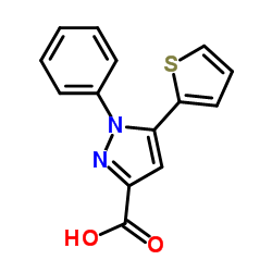 1-苯基-5-(2-噻吩基)-1H-吡唑-3-羧酸图片