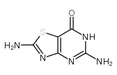 2,5-二氨基-噻唑并[4,5-d]嘧啶-7(4H)-酮结构式