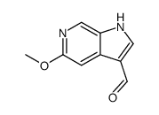5-甲氧基-1H-吡咯并[2,3-c]吡啶-3-羧醛结构式