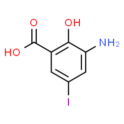 3-Amino-5-iodosalicylic acid结构式