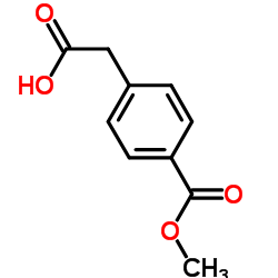 4-(甲氧羰基)苯乙酸结构式