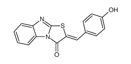 2-(4-hydroxybenzylidene)thiazolo<3,2-a>benzimidazol-3(2H)-one结构式