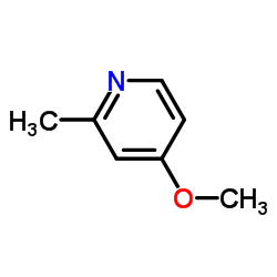 4-甲氧基-2-甲基吡啶结构式