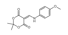 2,2-dimethyl-5-({[4-(methyloxy)phenyl]amino}methylidene)-1,3-dioxane-4,6-dione Structure
