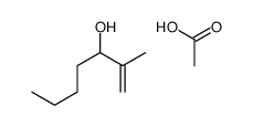 acetic acid,2-methylhept-1-en-3-ol结构式