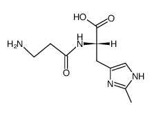 Nα-β-Alanyl-2-methyl-L-histidine Structure