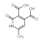 2-羟基-6-甲基吡啶-3,4-二羧酸结构式