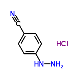 4-Hydrazinylbenzonitrile chlorhydrate Structure