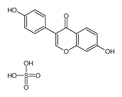 7-hydroxy-3-(4-hydroxyphenyl)chromen-4-one,sulfuric acid Structure