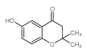 6-羟基-2,2-二甲基-2,3-二氢-4H-苯并吡喃-4-酮结构式