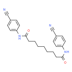 N,N'-Bis(4-cyanophenyl)nonanediamide Structure