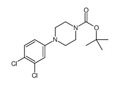 4-(3,4-二氯苯基)哌嗪-1-羧酸叔丁酯结构式