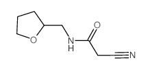 2-氰基-N-(四氢呋喃-2-基甲基)-乙酰胺结构式