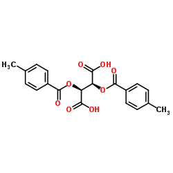 D-(+)-二对甲基苯甲酰酒石酸结构式