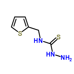 N-(2-Thienylmethyl)hydrazinecarbothioamide Structure