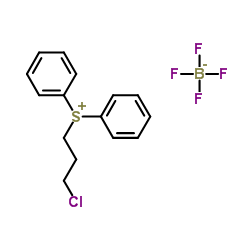 (3-chloropropyl)diphenylsulfonium tetrafluoroborate structure