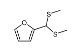 2-[bis(methylthio)methyl]furan Structure