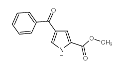 4-苯甲酰基-1H-吡咯-2-羧酸甲酯结构式