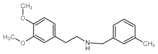 2-(3,4-dimethoxyphenyl)-N-[(3-methylphenyl)methyl]ethanamine Structure