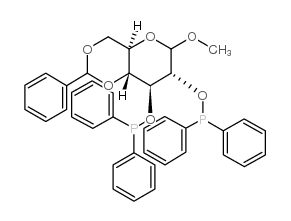 methyl 2,3-bis-o-diphenylphosphino-4,6-o-benzylideneglucopyranoside结构式