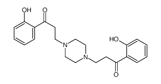 1-(2-hydroxyphenyl)-3-[4-[3-(2-hydroxyphenyl)-3-oxopropyl]piperazin-1-yl]propan-1-one Structure