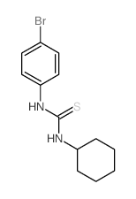 3-(4-bromophenyl)-1-cyclohexyl-thiourea结构式