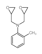 Oxiranemethanamine, N-(2-methylphenyl)-N-(oxiranylmethyl)- Structure